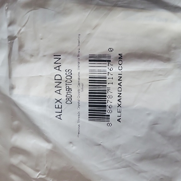 Alex ani precious threads crystal beads red rope entwined silver bracelet bag - Picture 3 of 3